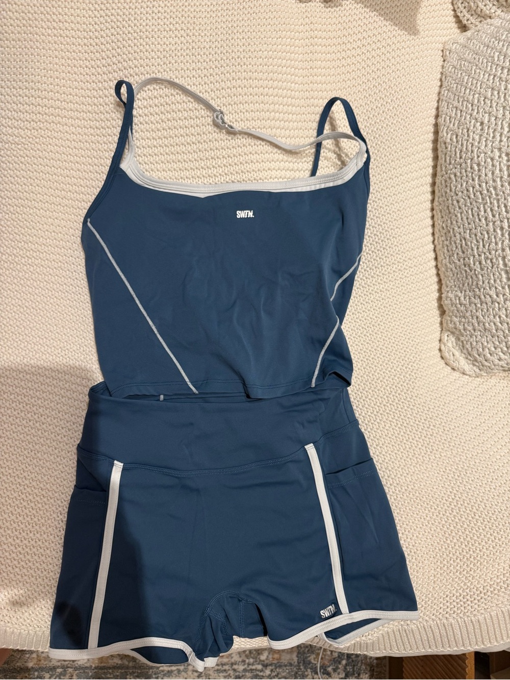 SWYFT Navy Blue Athletic Tank + Shorts Set